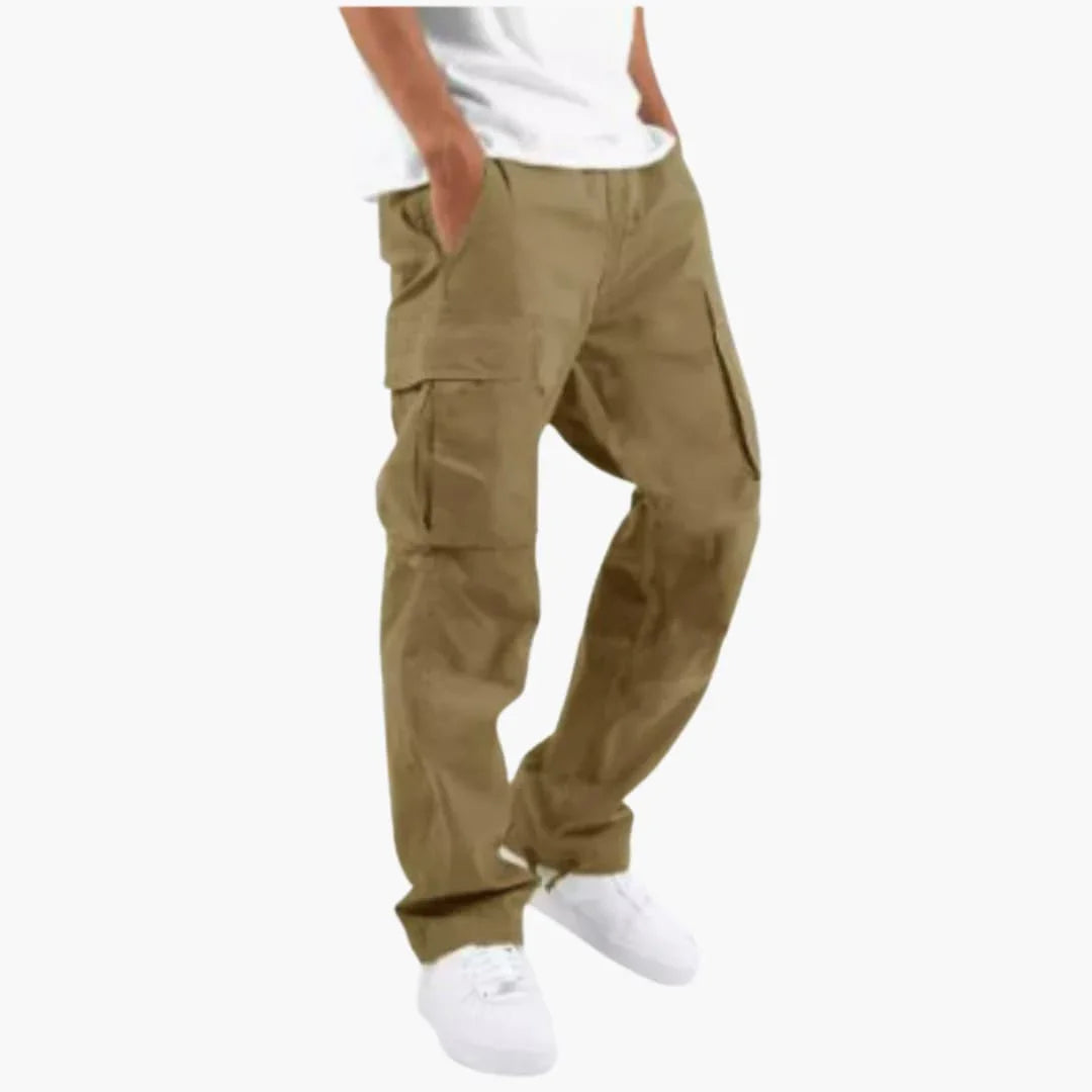 Bavane | Wide Cargo Pants for Men - Comfortable Fit with Pockets