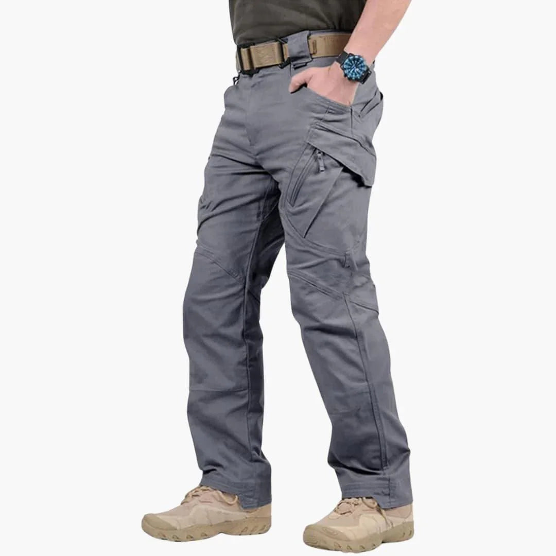 Men's Cargo Pants with Zipper and Multiple Pockets