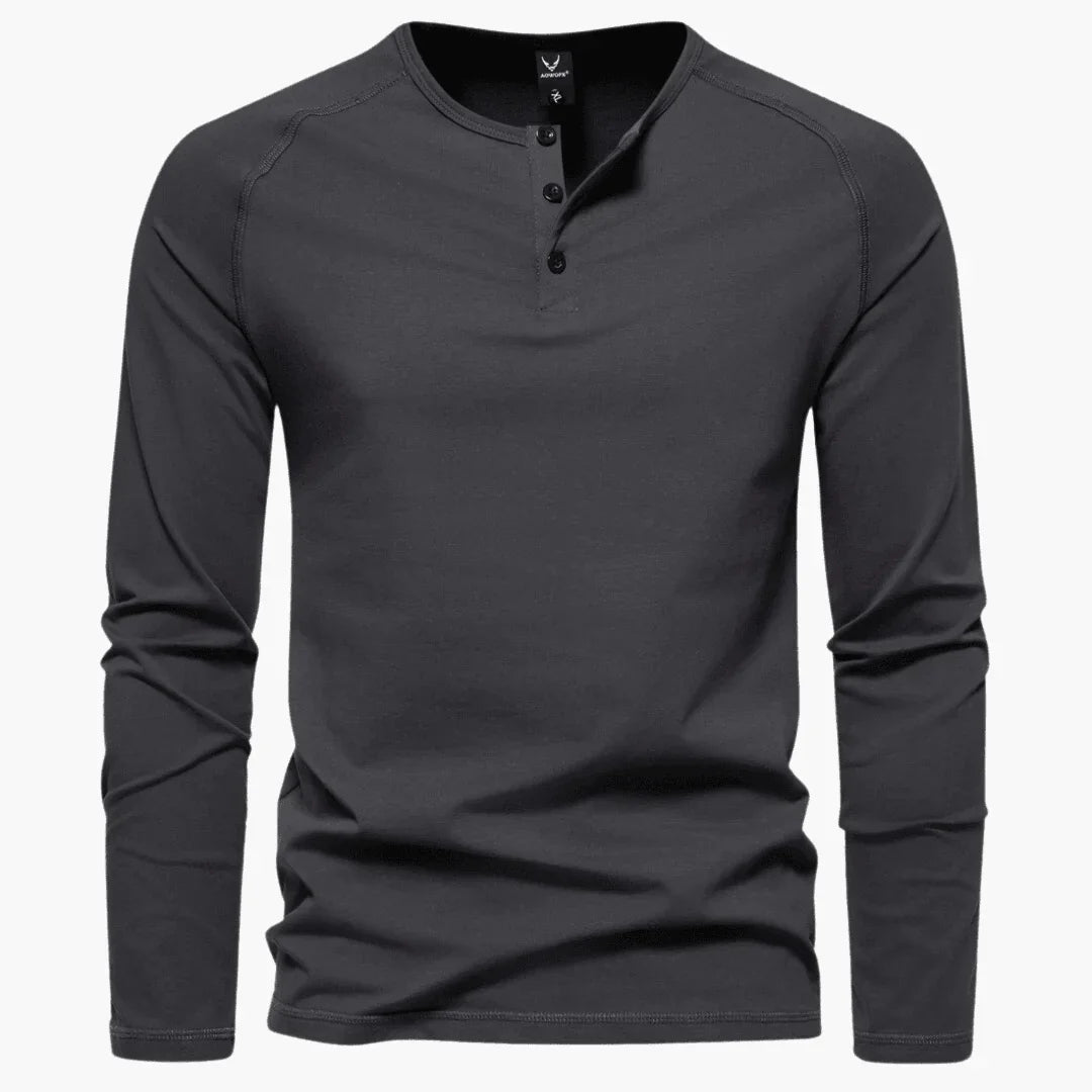Men's Shirt with Button Placket  Versatile & Casual for Everyday