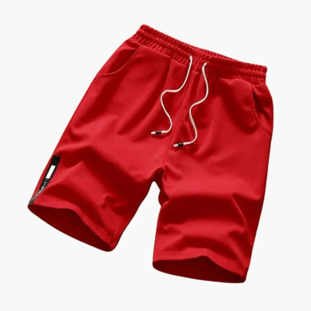 Men's Summer Shorts with Drawstring and Side Pockets
