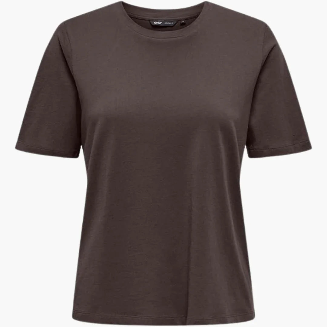 Women's T-Shirt with Round Neck and Short Sleeves Made of Lightweight Fabric