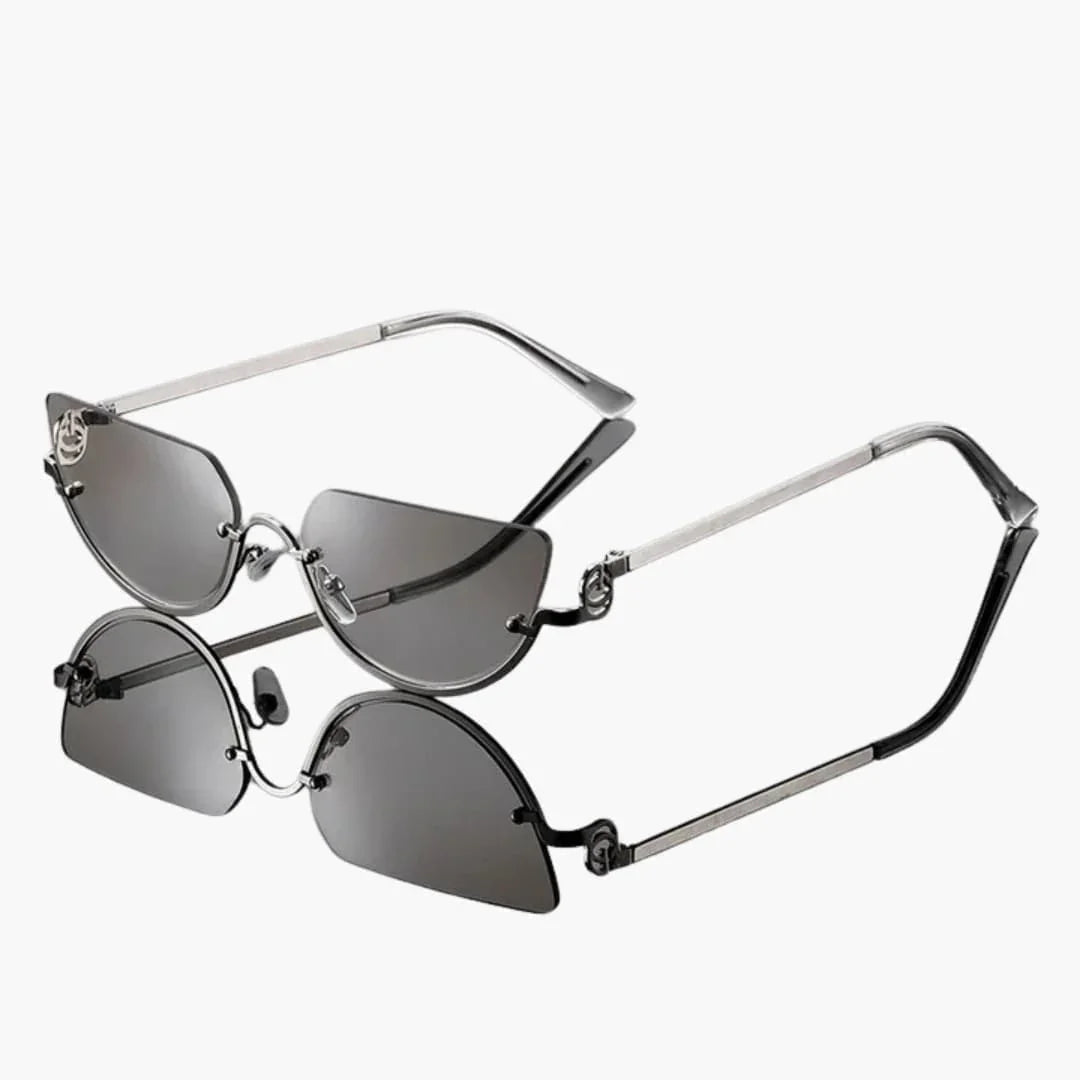 Bavane | Women's Sunglasses with Semi-Rimless Oval Lenses