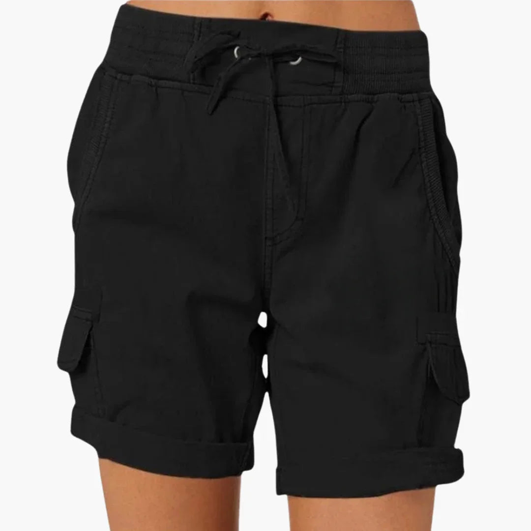 Women's Cargo Shorts with Drawstring  Comfortable and Stylish