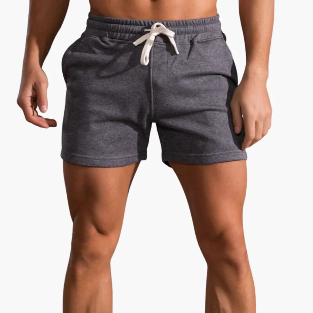Men's Shorts with Elastic Waistband and Drawstring for Summer