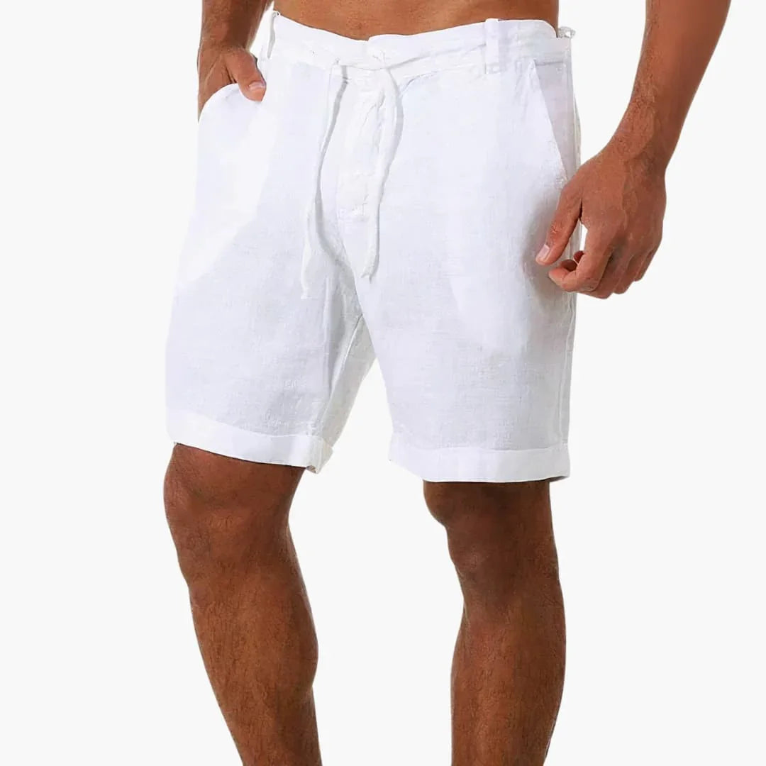 Men's Summer Pants with Drawstring and Side Pockets