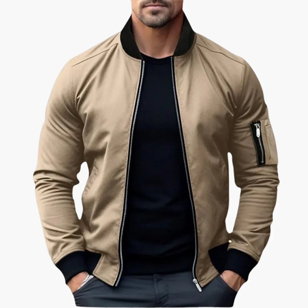 Lightweight Bomber Jacket for Men - Breathable & Stylish