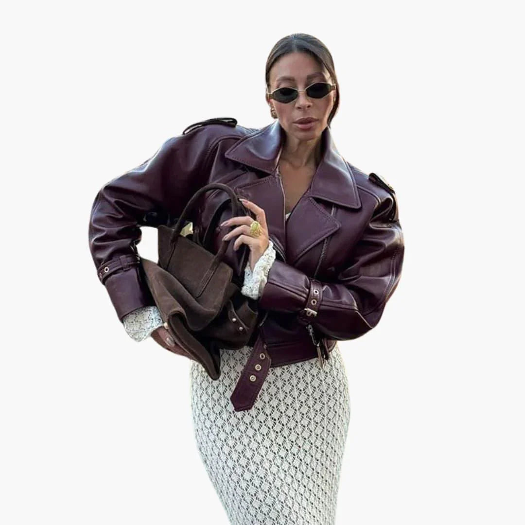 Fashionable Women's Jacket with Lapel Collar  Elegant & Comfortable