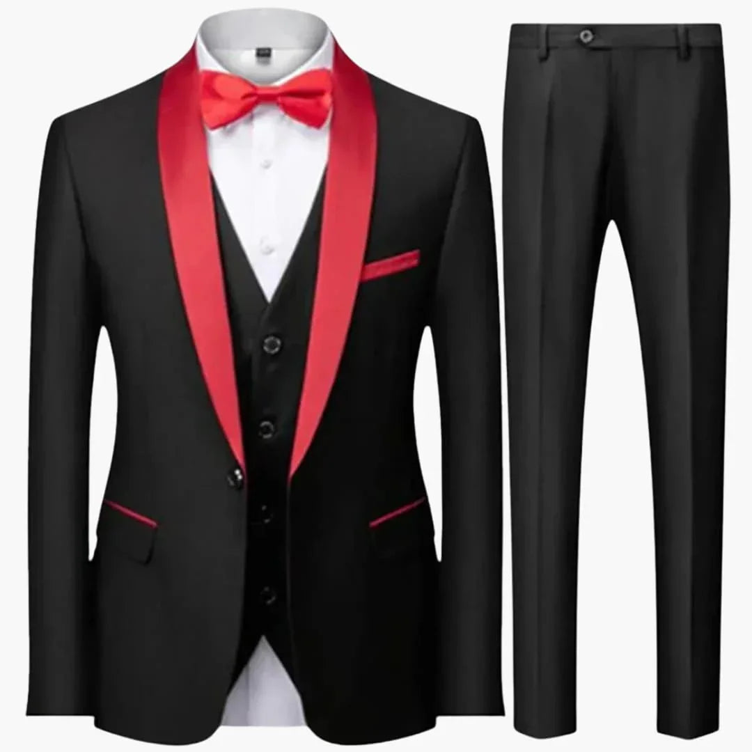 Bavane | Men's Slim Fit Three-Piece Suit for Formal Occasions Year-Round