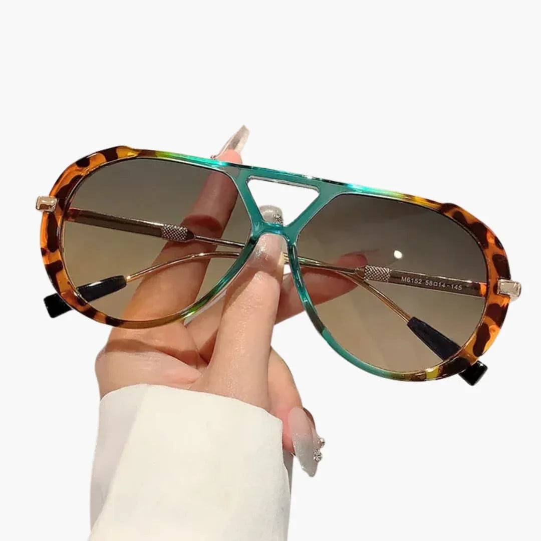 Women's Sunglasses with UV400 Protection and Two-Tone Frame