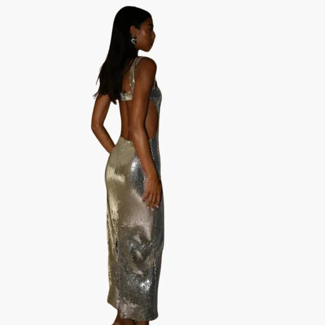 Evening Dress for Women - Glamorous Sequin Dress