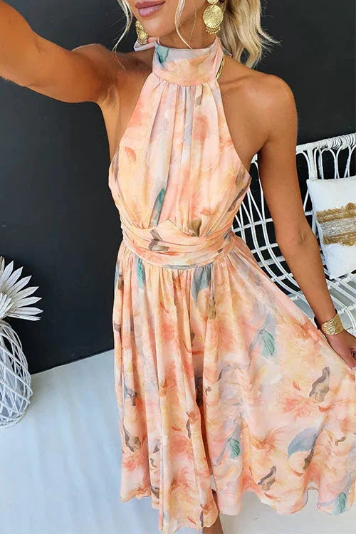 Women's Floral Maxi Sundress | Halter