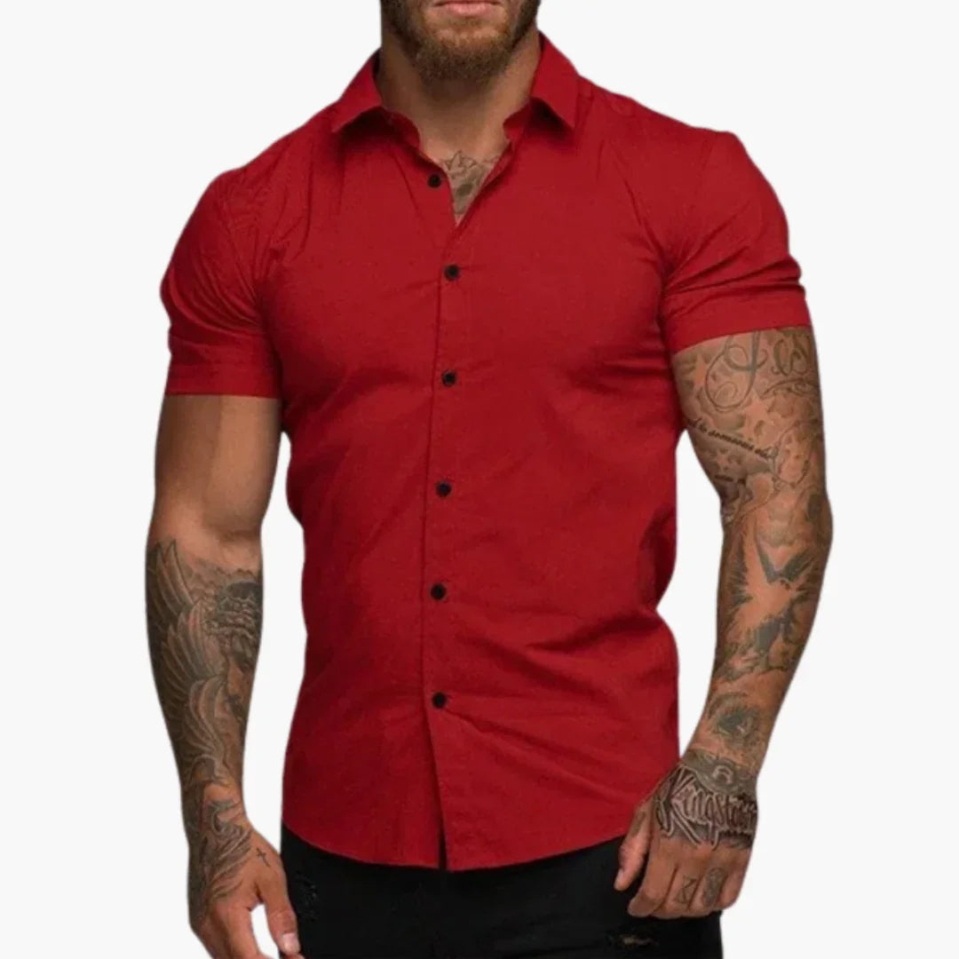 Slim Fit Short Sleeve Shirt for Men  Slim Fit Style