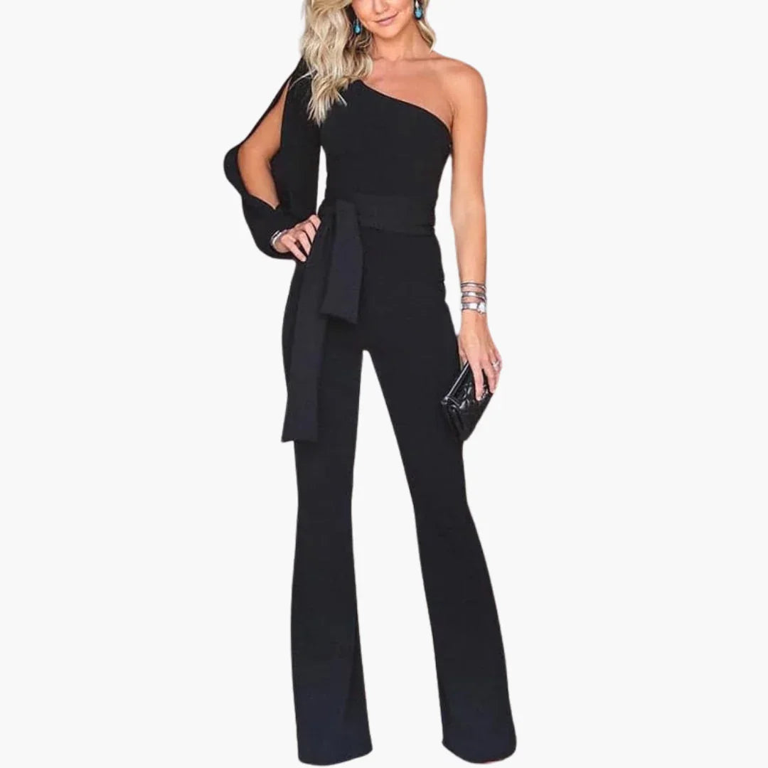 Elegant Jumpsuit for Women  One-Shoulder & Tailored