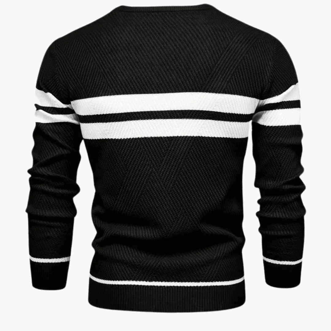 Striped Men's Sweater  Warm, Comfortable & Stylish in Winter