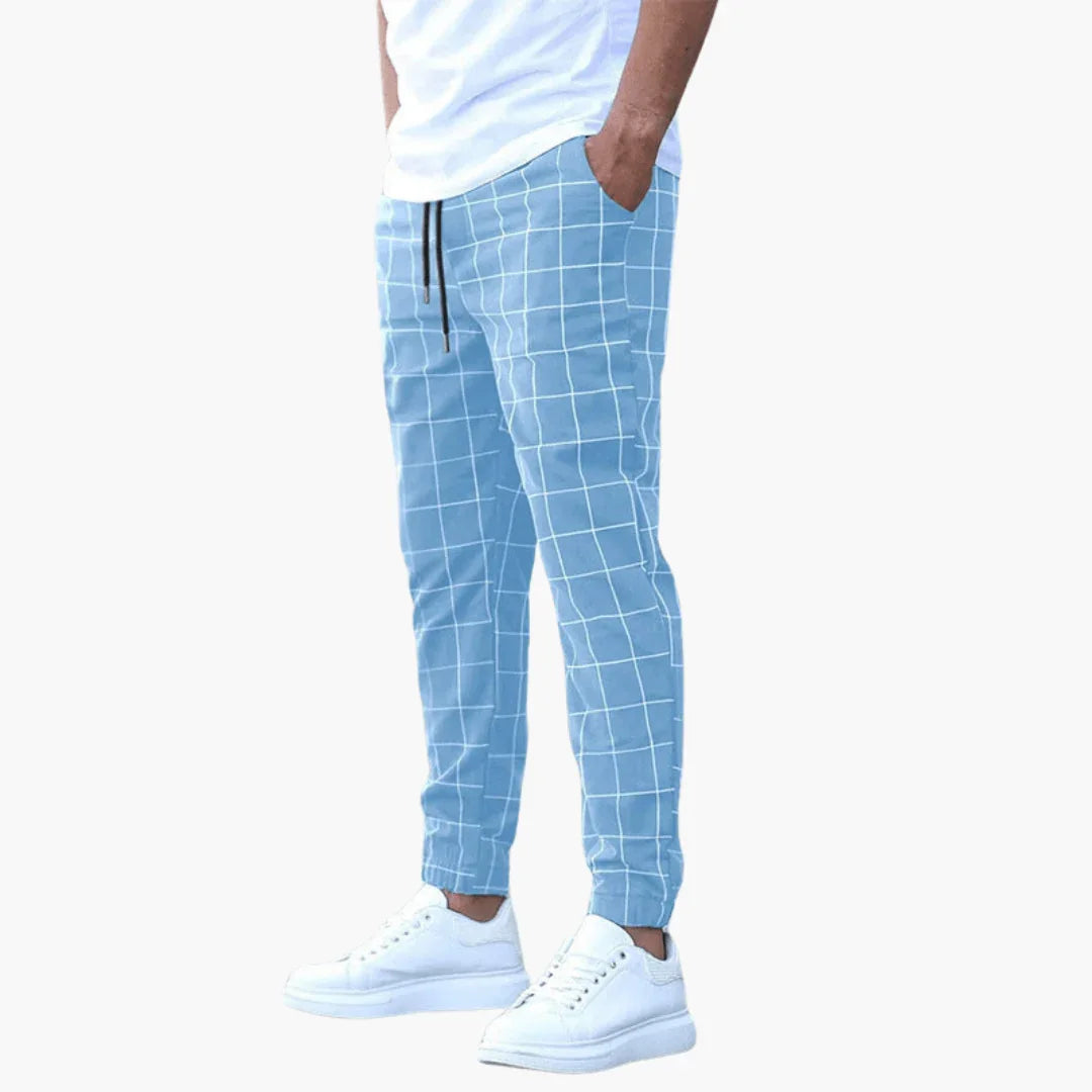 Plaid Pants for Men  Adjustable Fit & Stylish Elegance