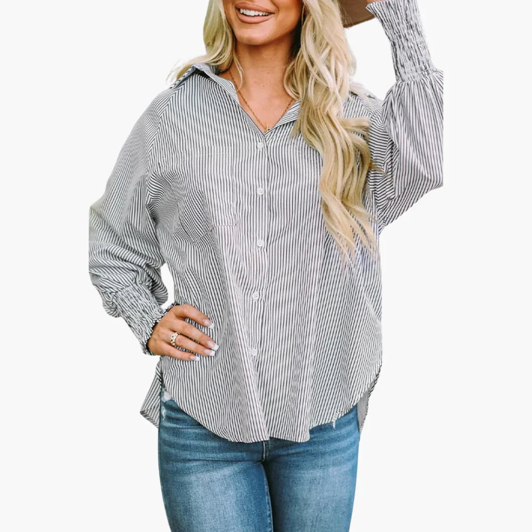 Casual Women's Shirt with Button Placket  Comfortable & Stylish