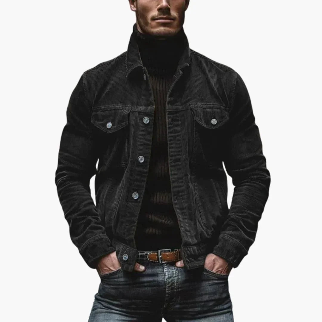 Bavane | Men's Jacket with Button Placket and Pockets
