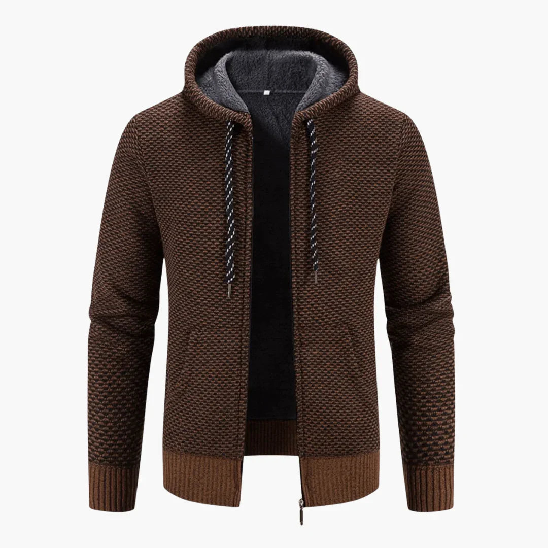 High-Quality Hooded Cardigan  Modern and Comfortable for Men