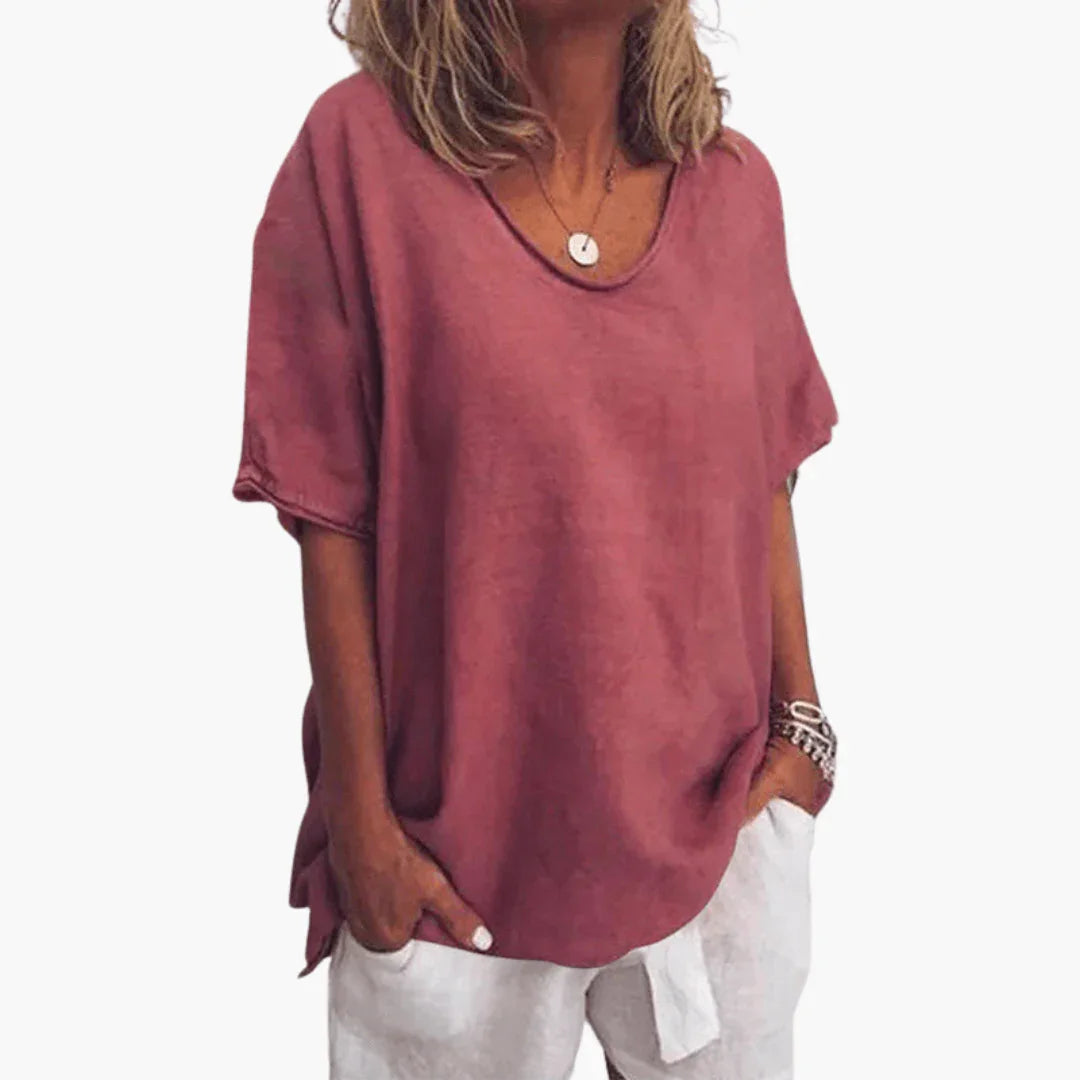 Loose T-Shirt for Women  Comfortable Casual Top for Everyday Wear