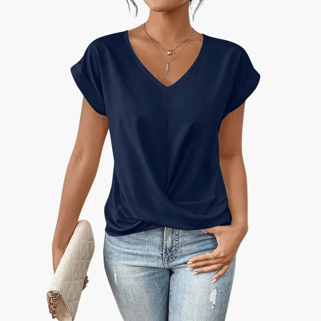 Trendy V-Neck Blouse for Women  Stylish & Comfortable