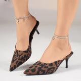 Women's D'Orsay Heels with Pointed Toe and Stiletto Heel