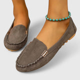 Allegra | Women's Loafers with Slip On and Metal Bar