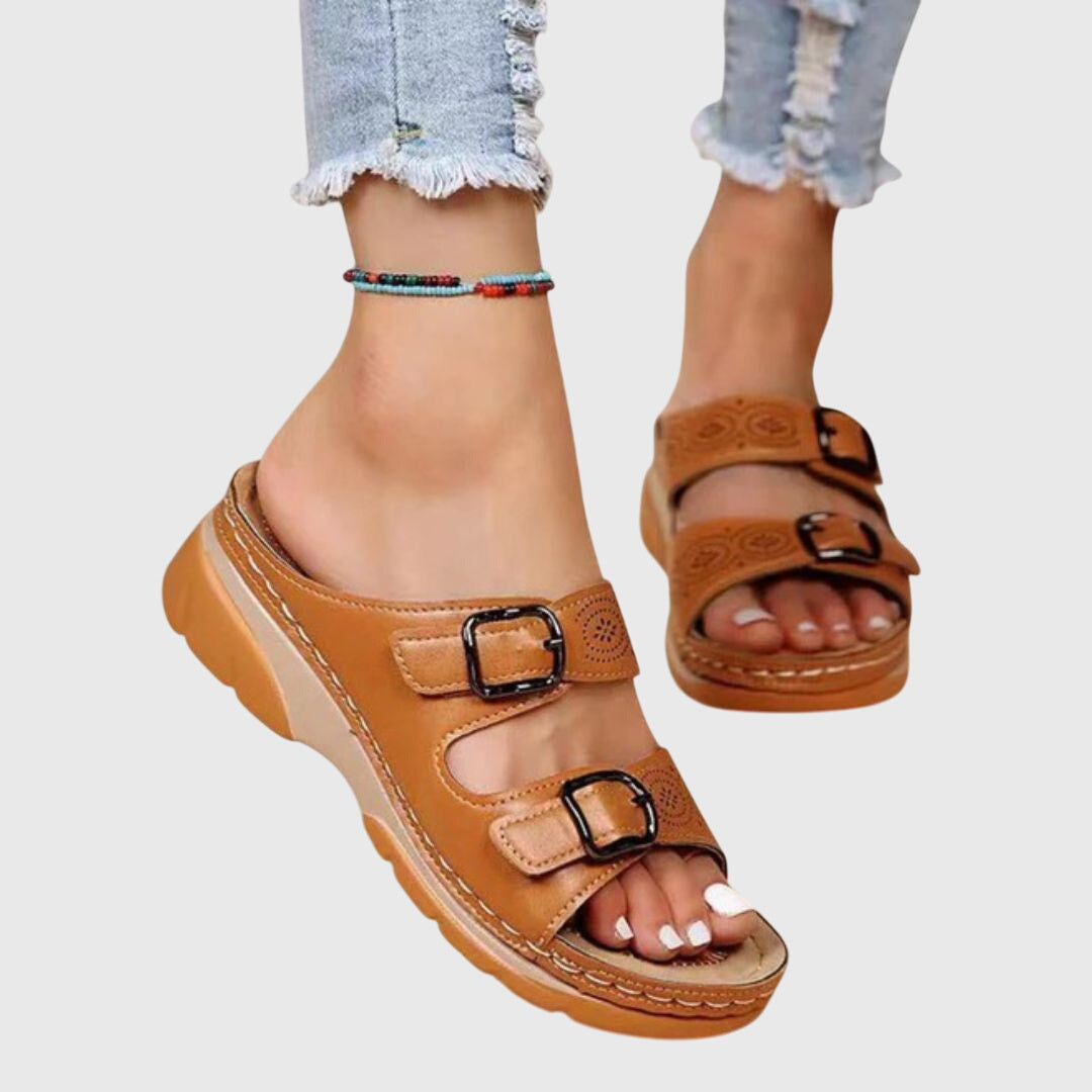 Women's Orthopedic Sandals with Arch Support and Adjustable Strap