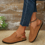 Women's Mules with Round Toe and Buckle