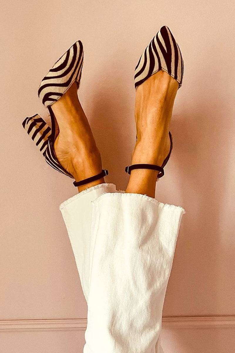 Women's Orthopedic Sandals with Ankle Strap and Mid Heel