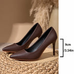 Women's Slip On Heels with Pointed Toe and Stiletto