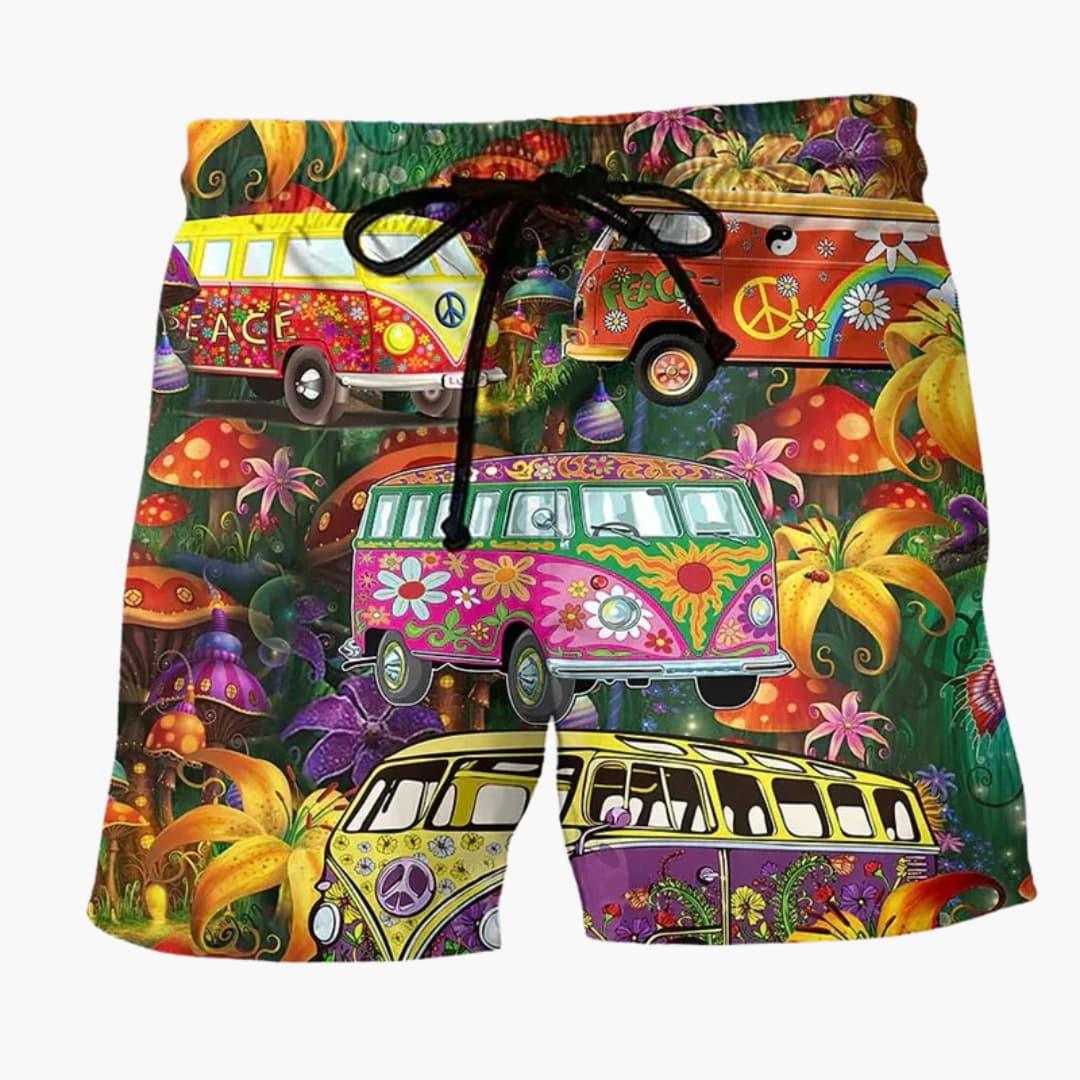 Colorful Printed Boardshorts for Men - Summer Beach Fashion