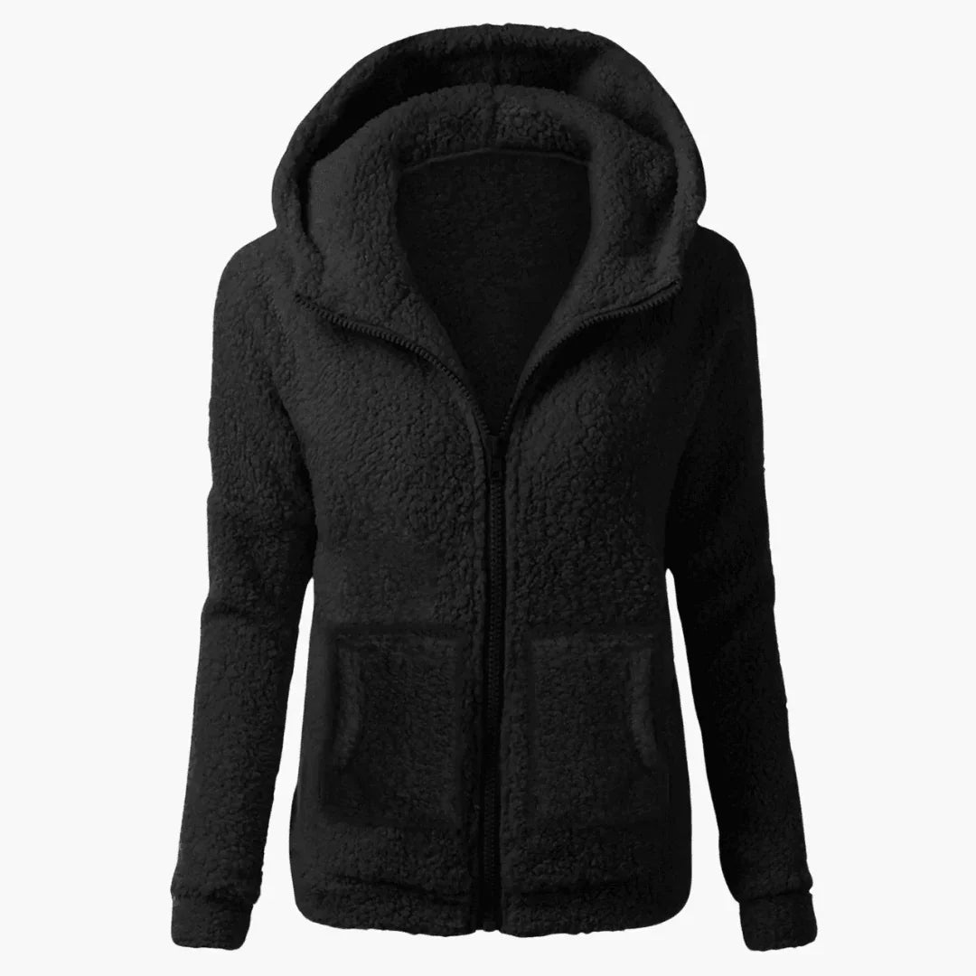 Women's Fleece Hoodie with Zipper and Hood  Warm