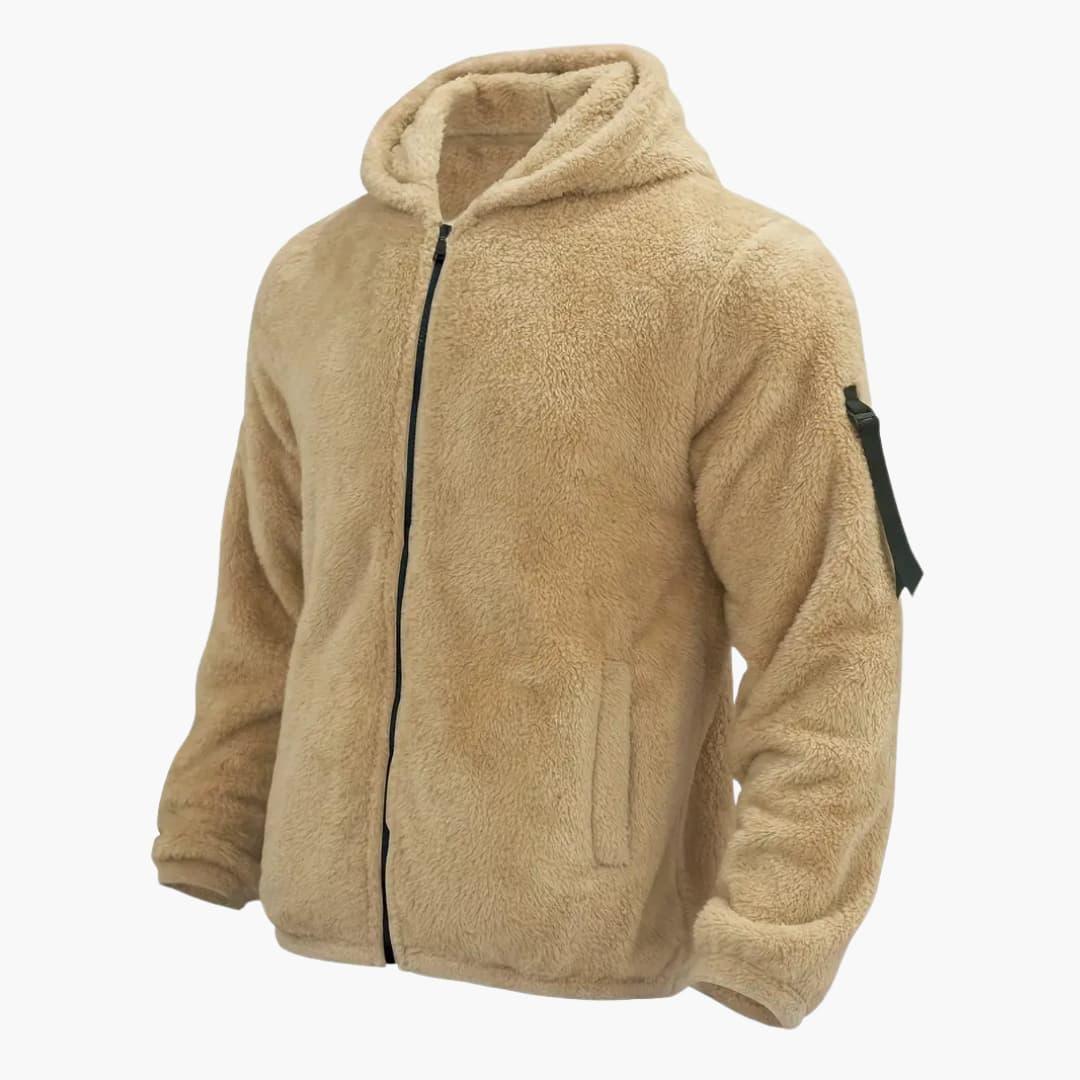 Bavane | Men's Teddy Jacket with Zipper and Long Sleeves
