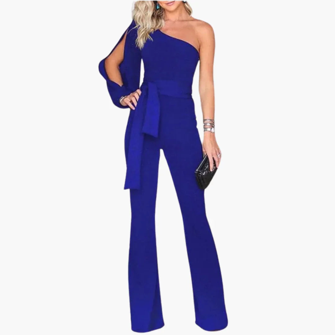 Elegant Jumpsuit for Women  One-Shoulder & Tailored