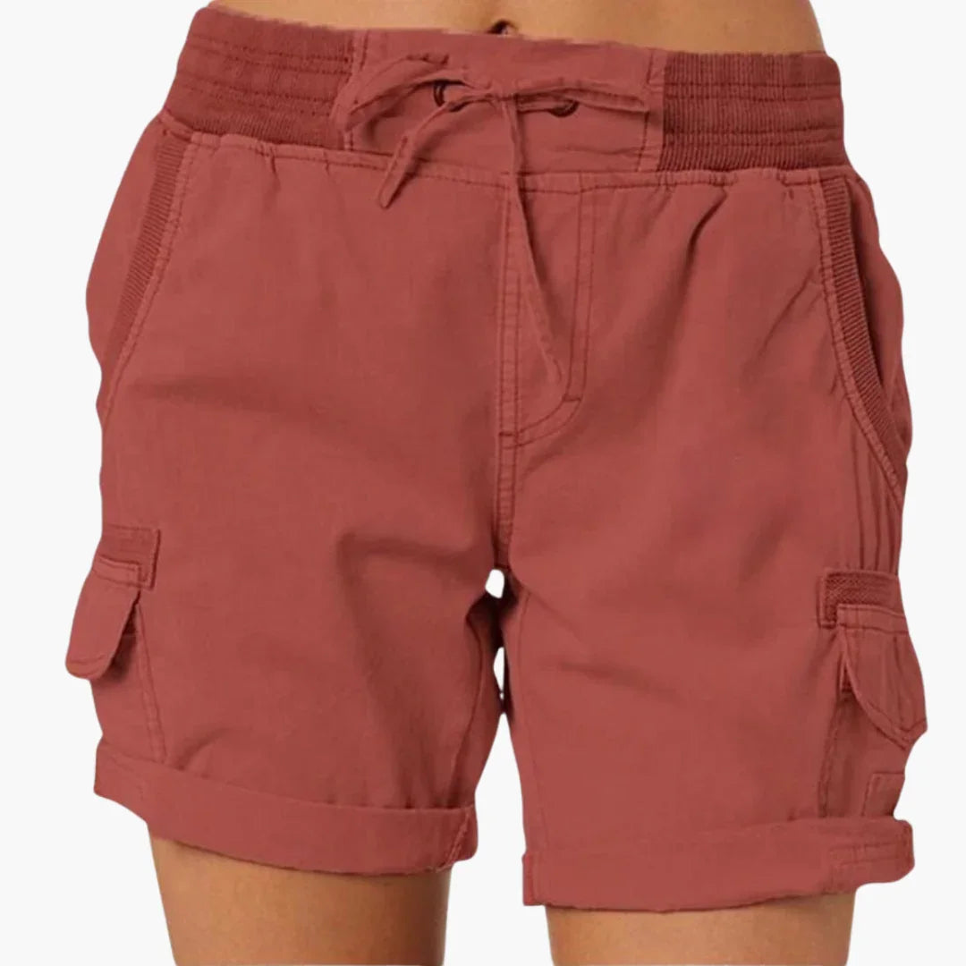 Women's Cargo Shorts with Drawstring  Comfortable and Stylish