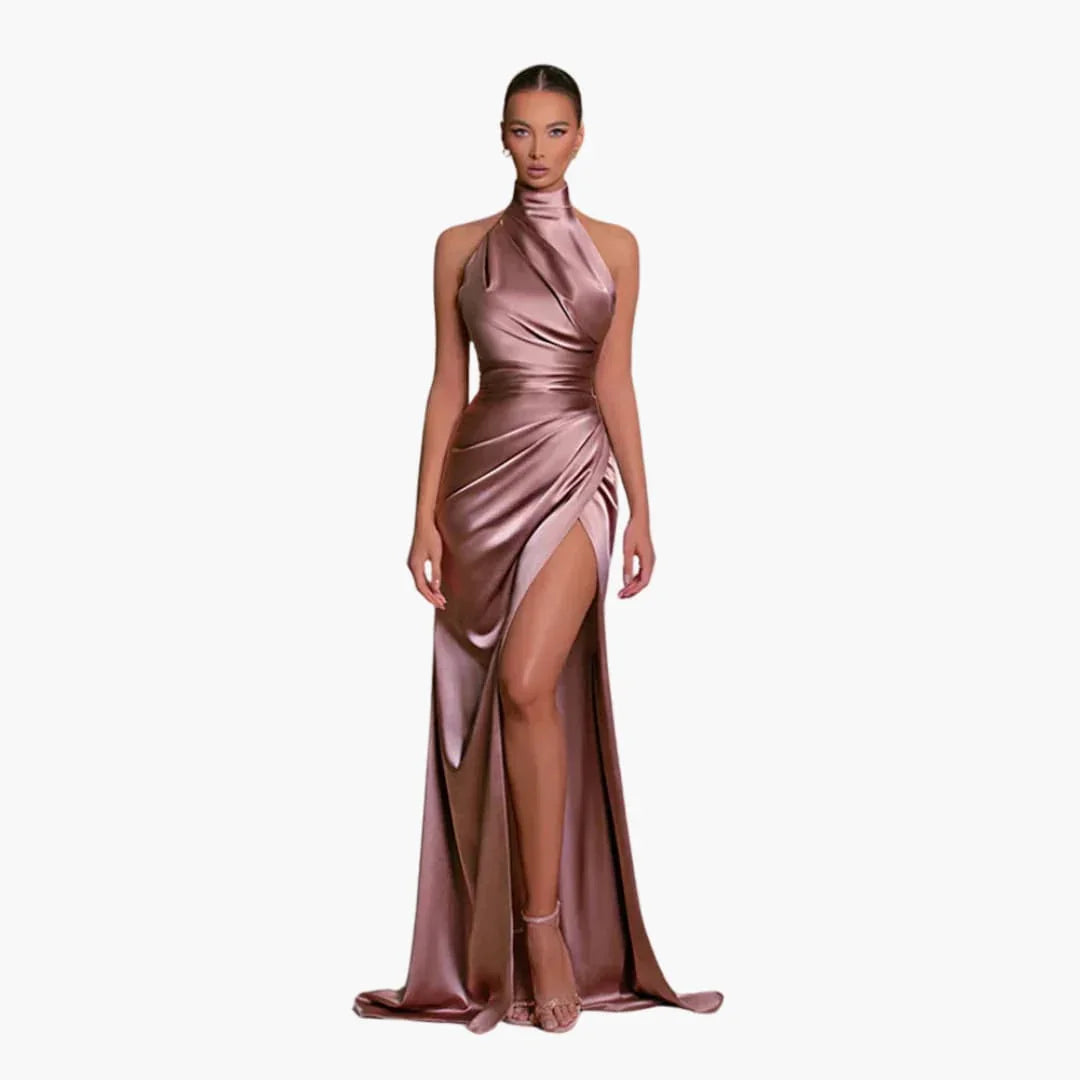 Bavane | Glamorous Satin Evening Dress - Perfect for Ladies' Gala Events