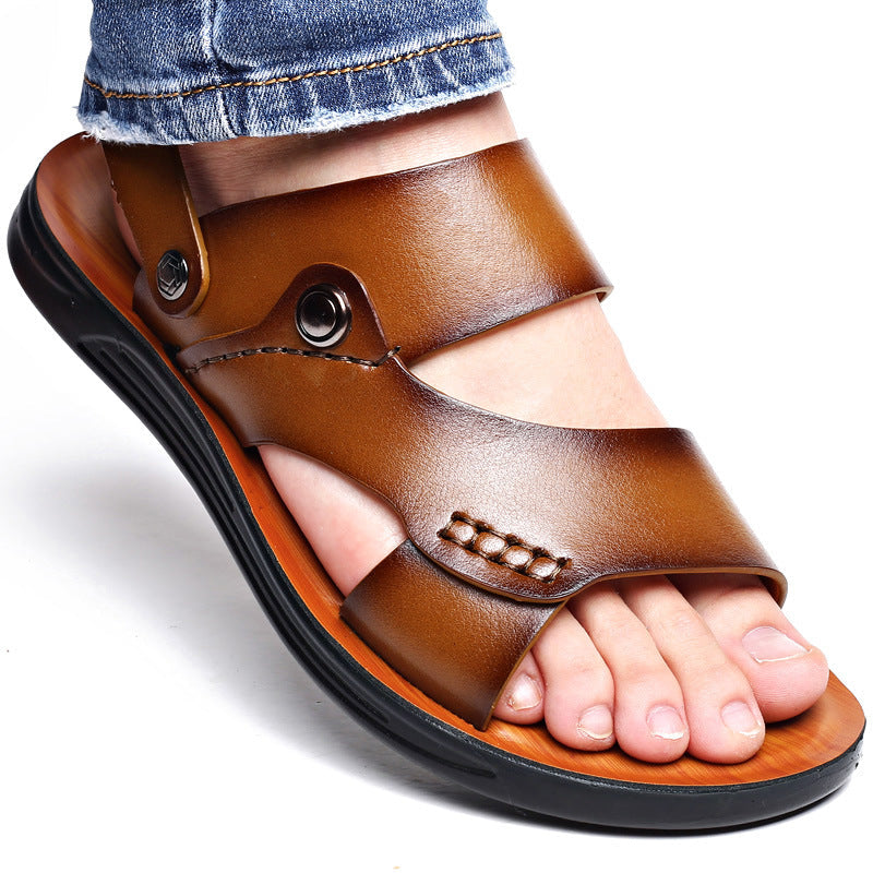 Women's Sandals with Vegan Leather Straps and Cushioned Insole