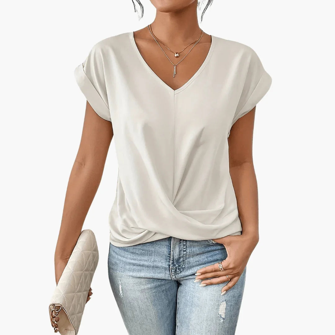 Trendy V-Neck Blouse for Women  Stylish & Comfortable