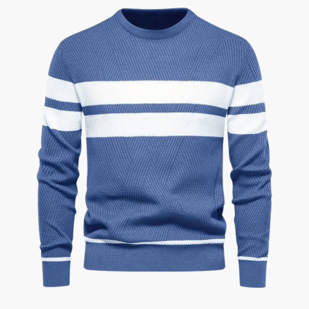 Striped Men's Sweater  Warm, Comfortable & Stylish in Winter