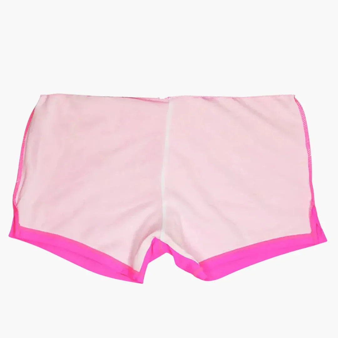Men's Swim Shorts with Zipper Pockets and Drawstring Waist