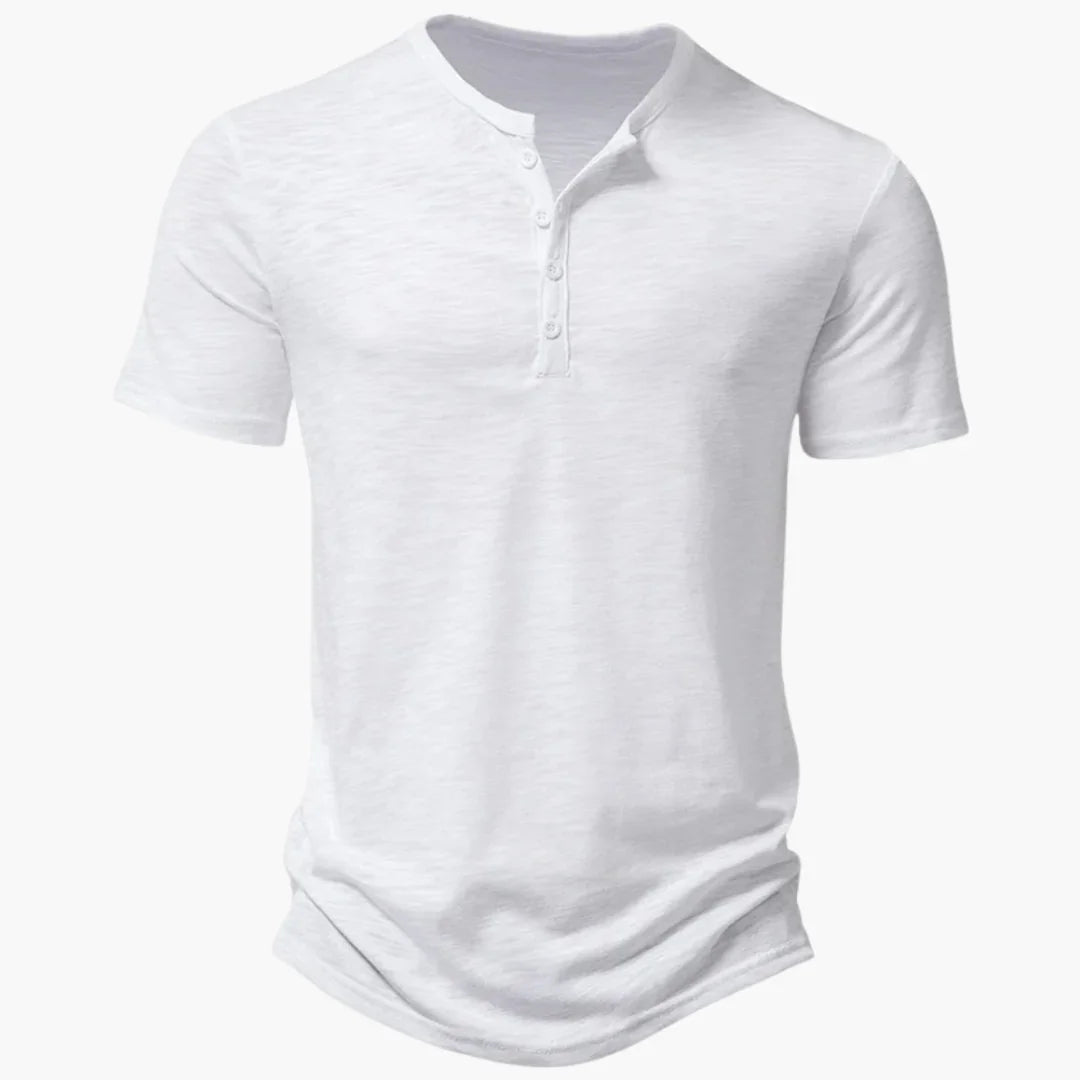 Comfortable Henley Shirt for Men  Short-Sleeved & Summer-Ready