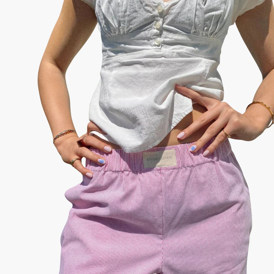 Women's Lounge Pants with Elastic Waist and Wide Leg