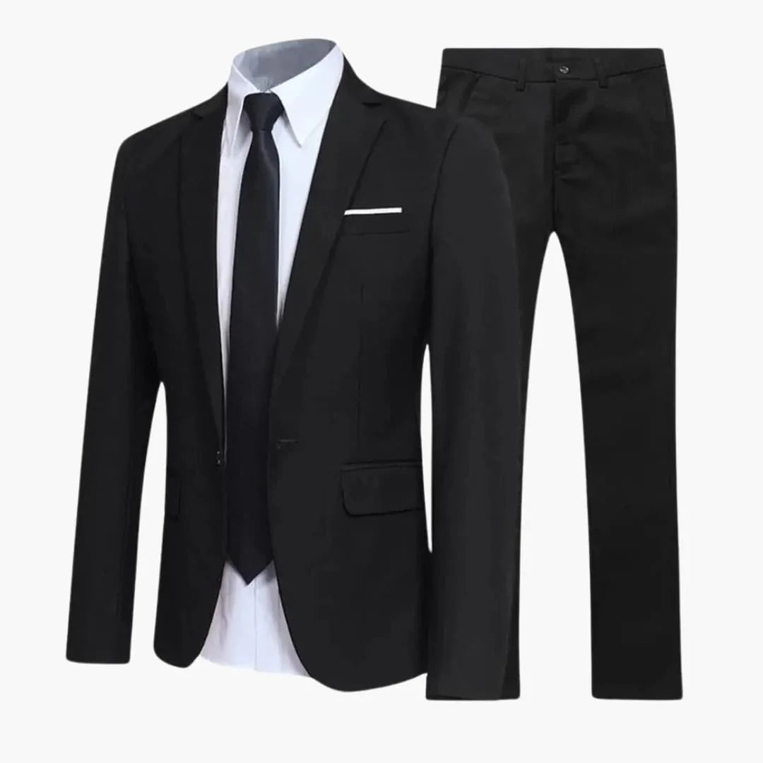 Bavane | 2-Piece Suit Set - Slim Fit Men's Suit for Business Look