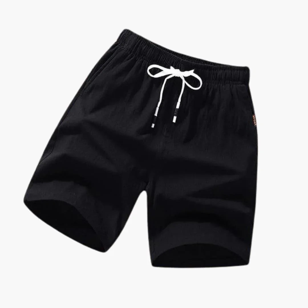 Men's Swim Shorts with Drawstring and Side Pockets for Summer