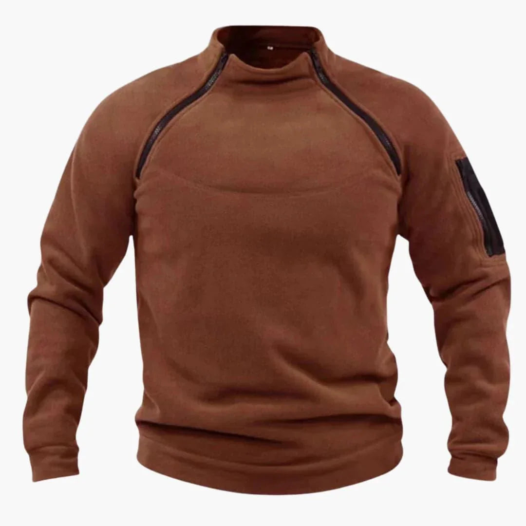 Fleece Pullover for Men  Insulated Zip Sweater