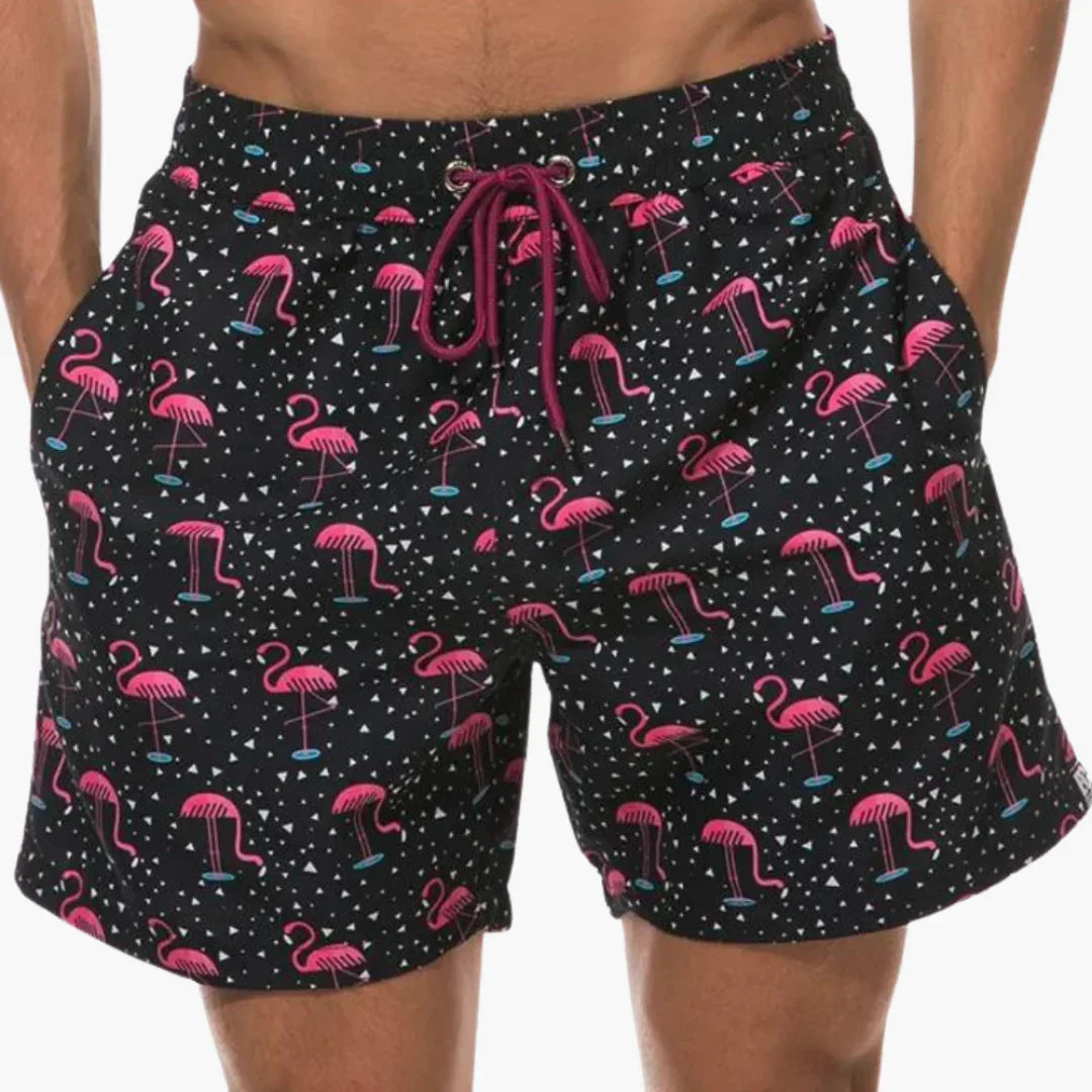 Swim Shorts with Inner Lining - Men's Quick-Dry Swim Shorts