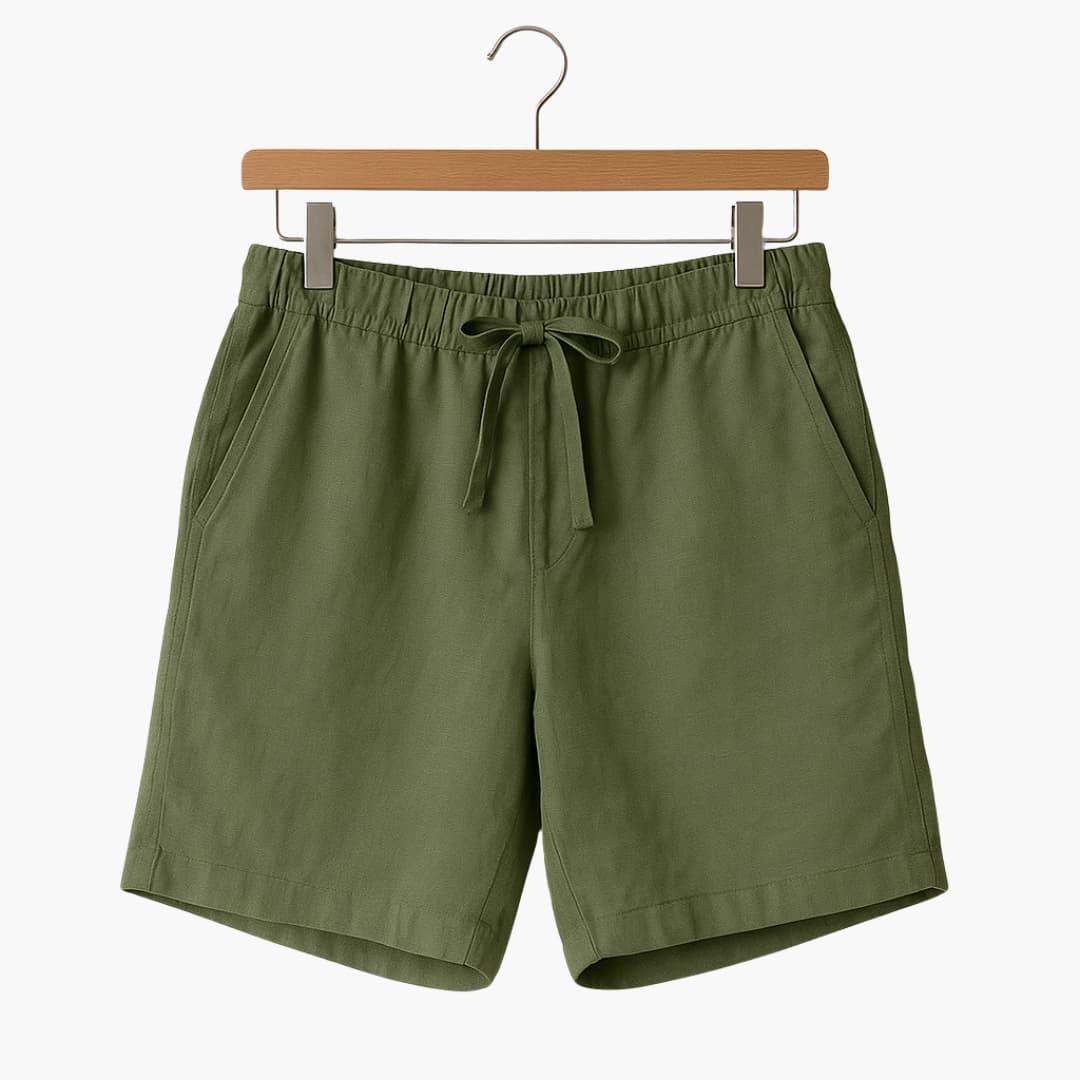 Men's Summer Shorts with Drawstring and Side Pockets
