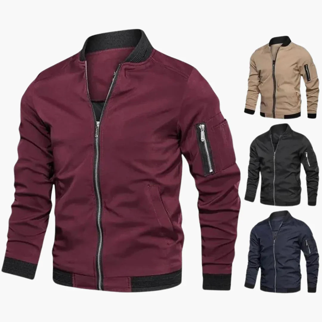 Men's Bomber Jacket - Modern, Lightweight & Comfortable