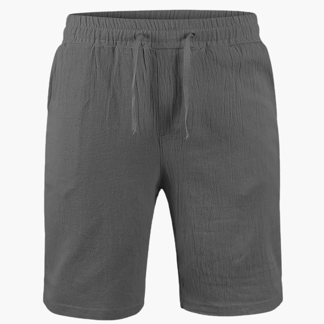 Men's Summer Shorts with Drawstring and Side Pockets