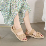 Women's Sandals with Vegan Leather Upper and Cushioned Insole